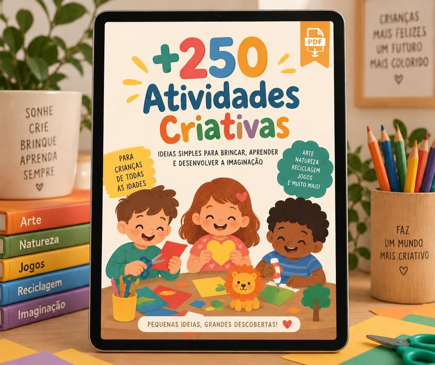 Tablet com a capa do material